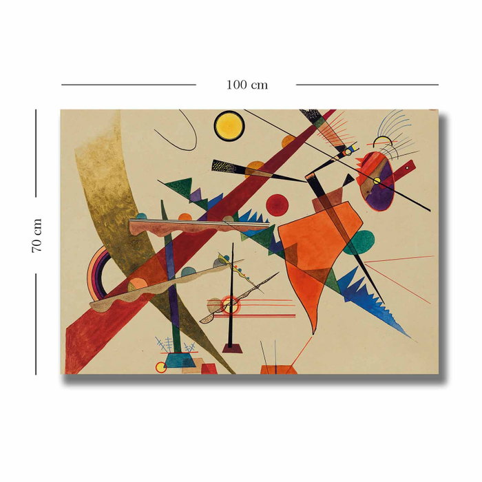 Wallity 70100KANDINSKY003 Vasili Kandinsky Lienzo Decorativo Multicolor 70 x 100 cm